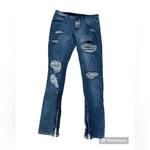 Young & Reckless Jeans skinny distressed 29 skater streetwear new